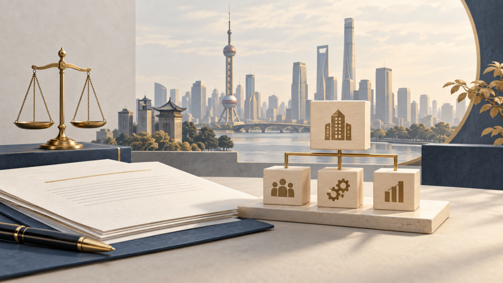 Company structure and foreign investment in China — conceptual illustration