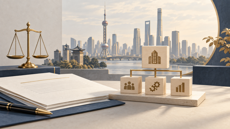 Company structure and foreign investment in China — conceptual illustration