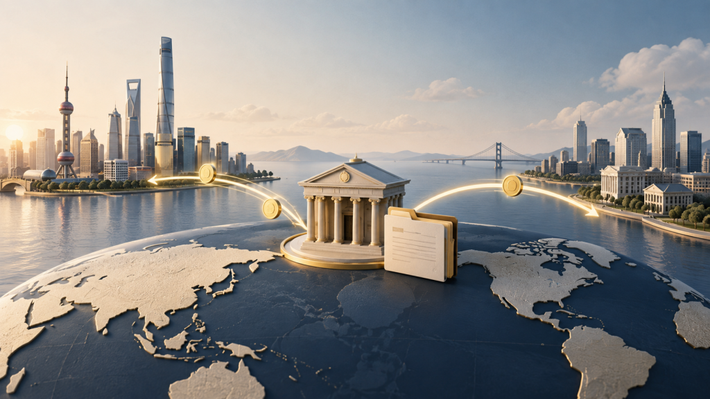 Cross-border funding, banking and lawful profit remittance — conceptual illustration