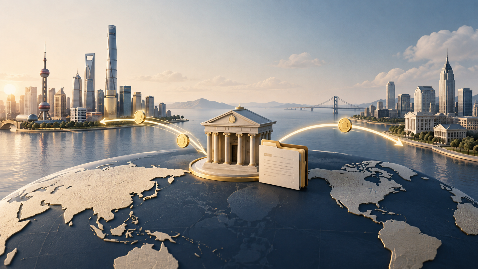 Cross-border funding, banking and lawful profit remittance — conceptual illustration
